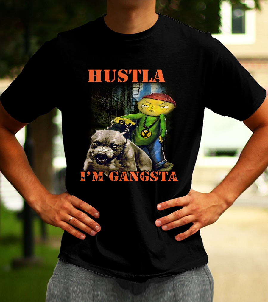 Hustla I'm Gangsta Vintage 90's Stewie MikeDiva T-Shirt