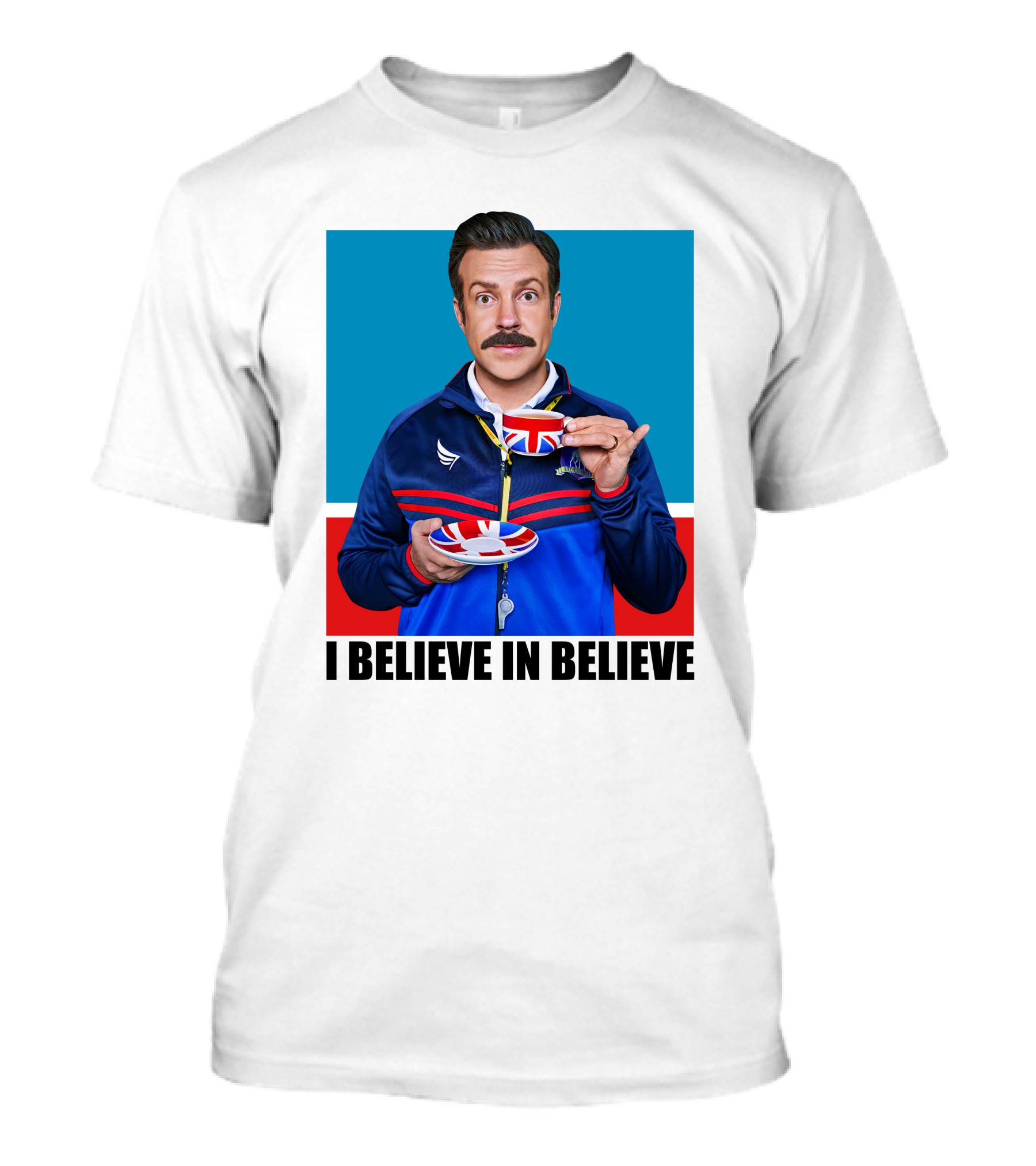 Ted Lasso I Believe In Believe Union Jack Coffee Cup T-Shirt