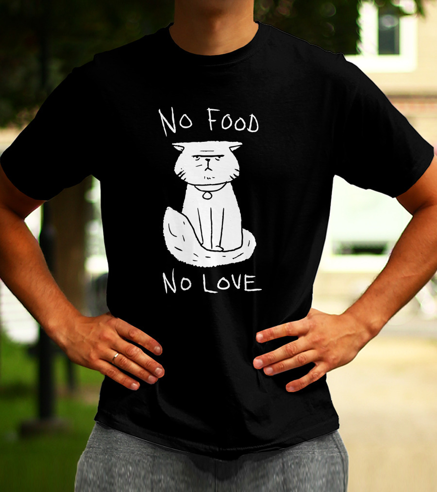DeadByDayLightShop Meg's Cat No Food No Love T-Shirt