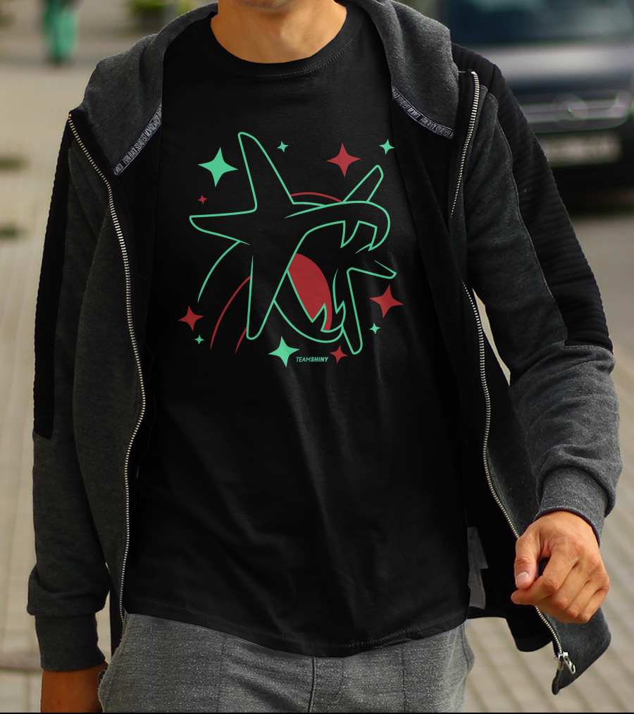 Adrive Merchland Team Shiny 373 Starry Neon Rayquaza T-Shirt