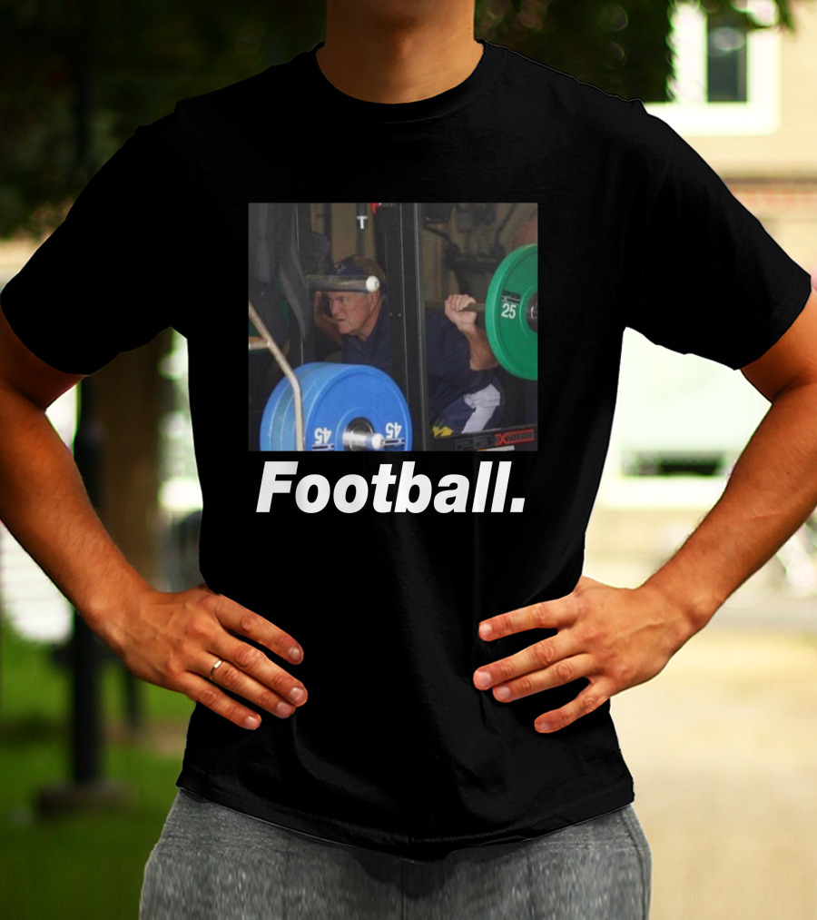 The Pat McAfee Show Football Boston Connor Gym Weightlifting Football T-Shirt