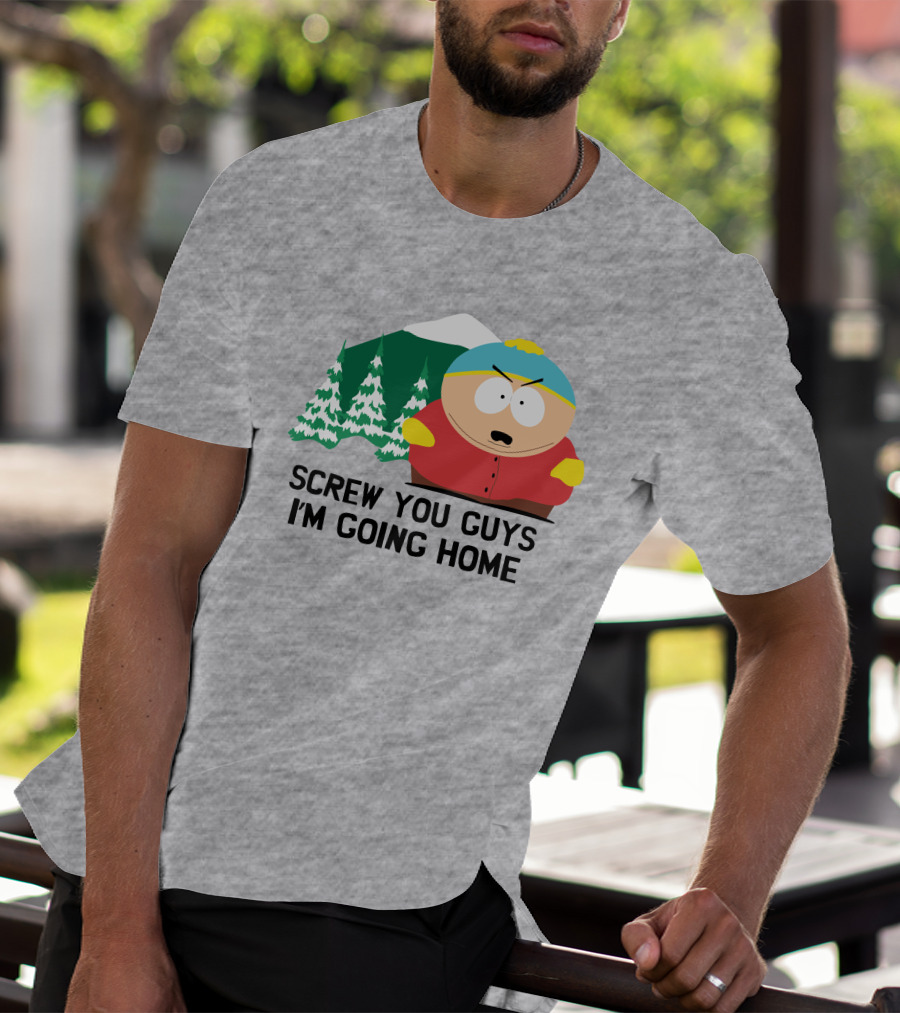 South Park Screw You Guys I'm Going Home Cartman Mountains Scene T-Shirt