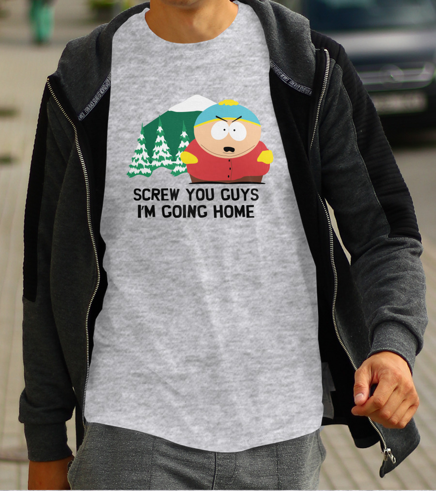 South Park Screw You Guys I'm Going Home Cartman Mountains Scene T-Shirt