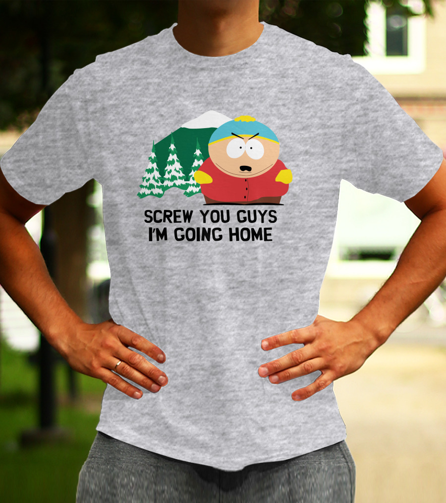 South Park Screw You Guys I'm Going Home Cartman Mountains Scene T-Shirt
