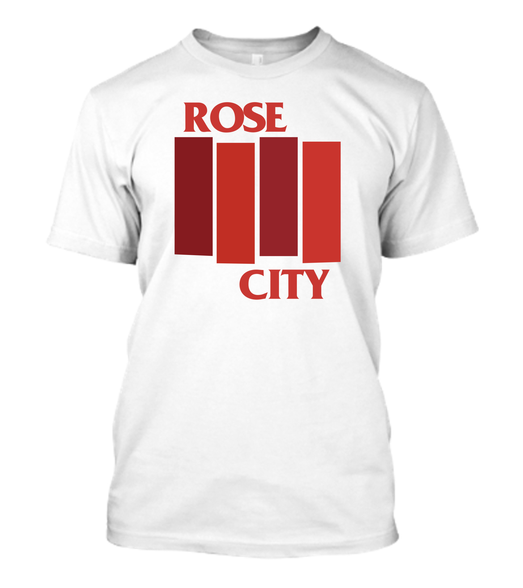 Rivetgear Shop Rose City Flag Rivet Gear Red Bar T-Shirt