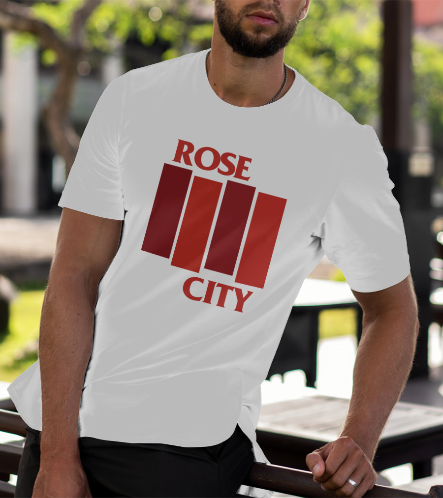 Rivetgear Shop Rose City Flag Rivet Gear Red Bar T-Shirt