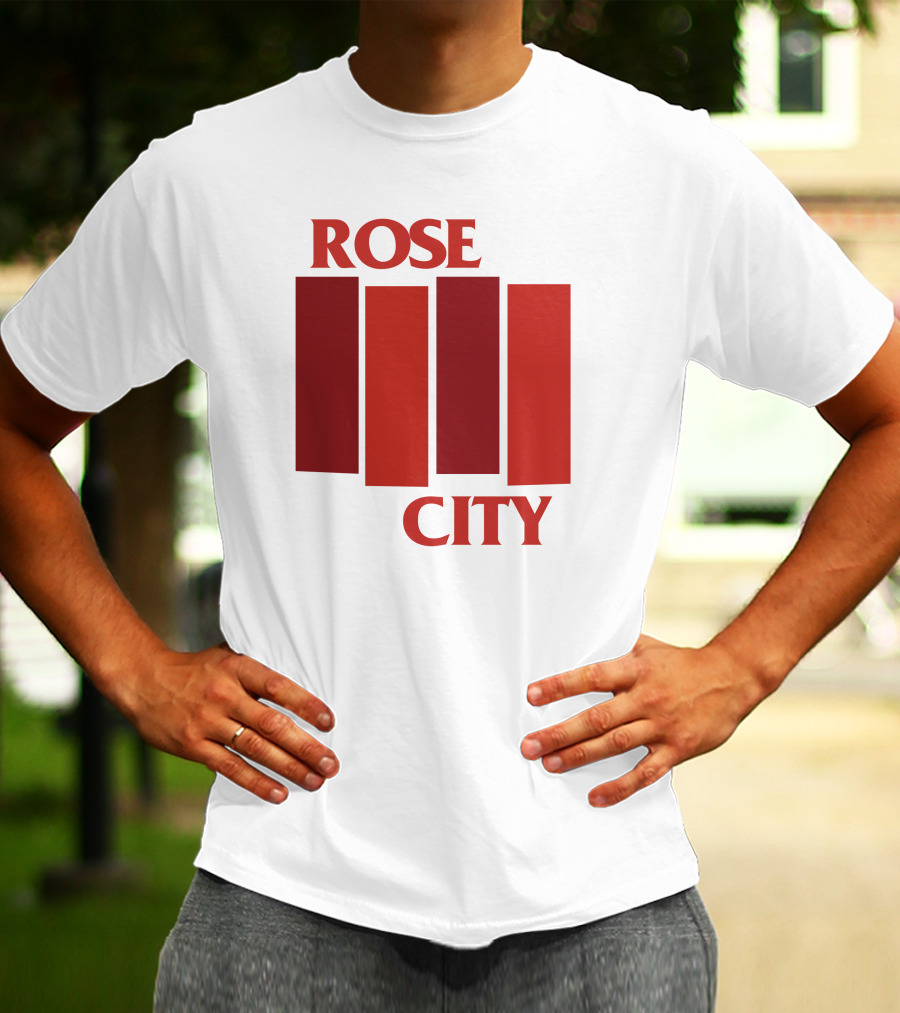 Rivetgear Shop Rose City Flag Rivet Gear Red Bar T-Shirt