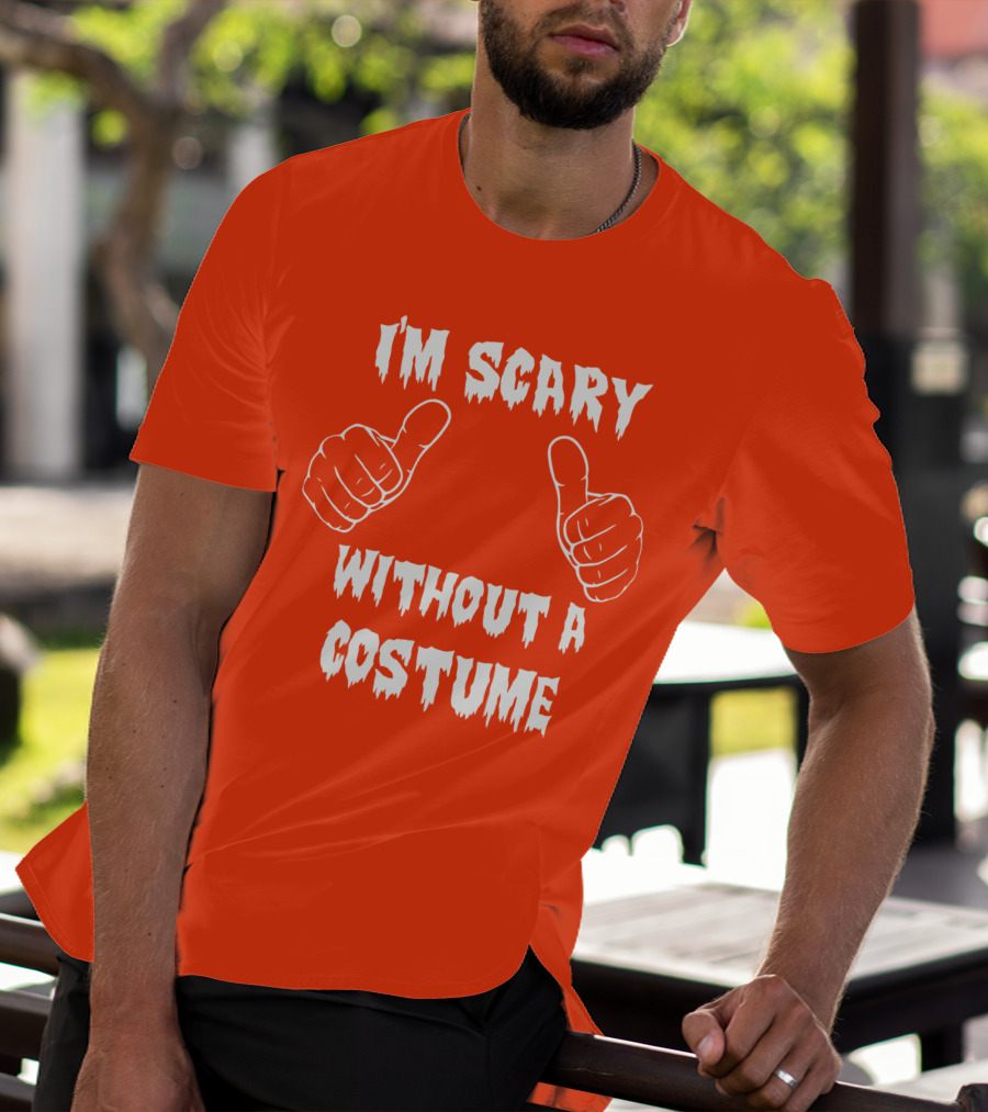 I'm Scary Without A Costume Thumbs Up Sinister Sidney T-Shirt
