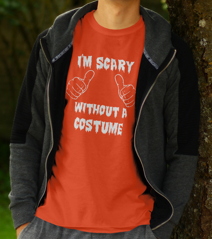 I'm Scary Without A Costume Thumbs Up Sinister Sidney T-Shirt