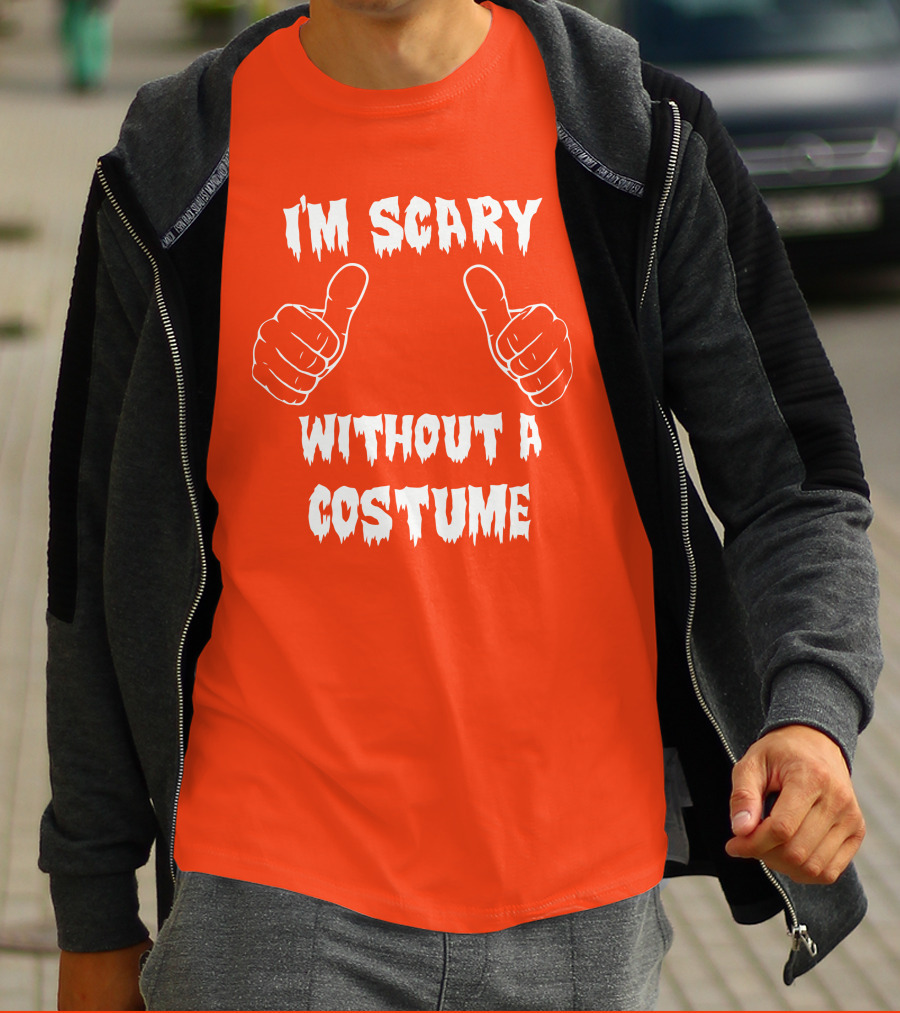 I'm Scary Without A Costume Thumbs Up Sinister Sidney T-Shirt