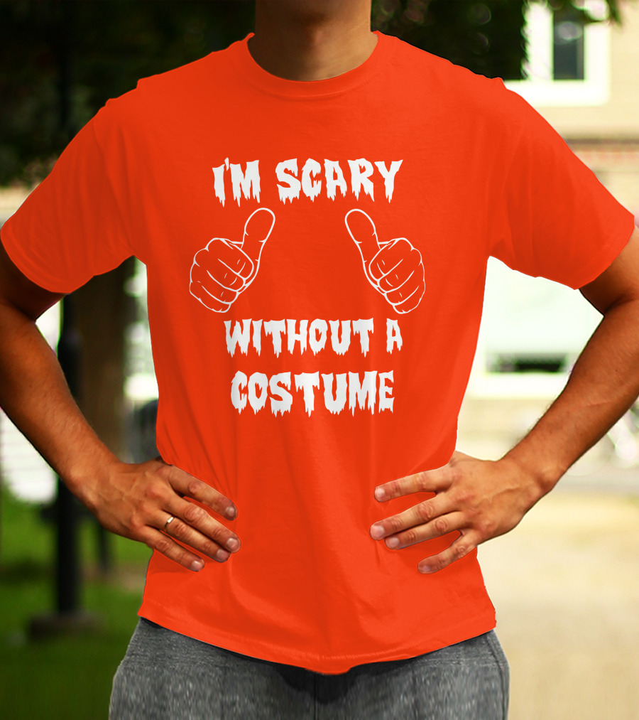 I'm Scary Without A Costume Thumbs Up Sinister Sidney T-Shirt