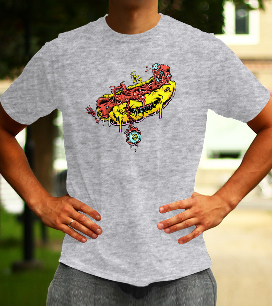 Drew Gooden Merch Hot Dog Surreal Monster Melt Dripping Eyeball T-Shirt