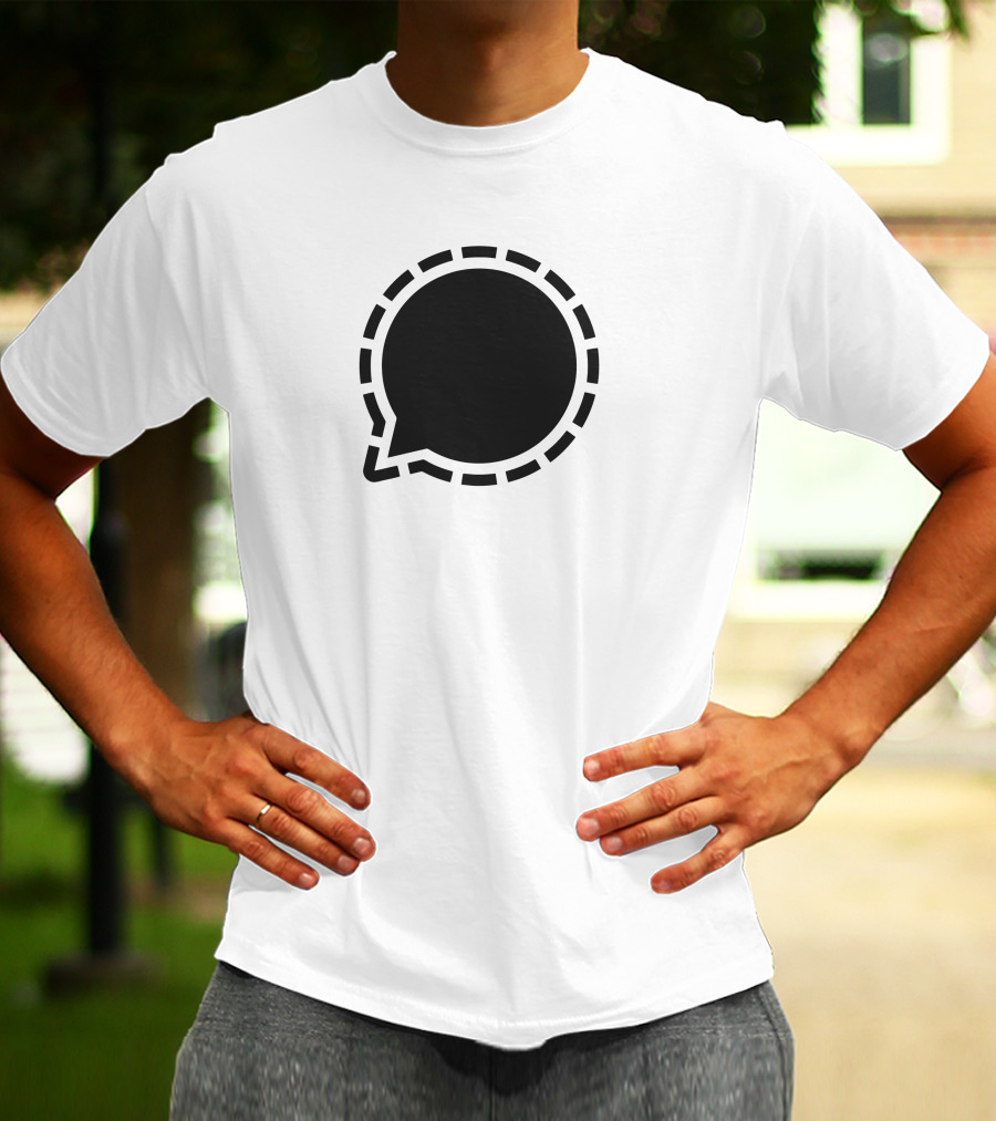 Signal Messenger Logo Bubble Chat T-Shirt