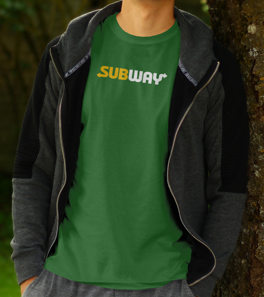 Keefler Subway Logo With Green Background T-Shirt