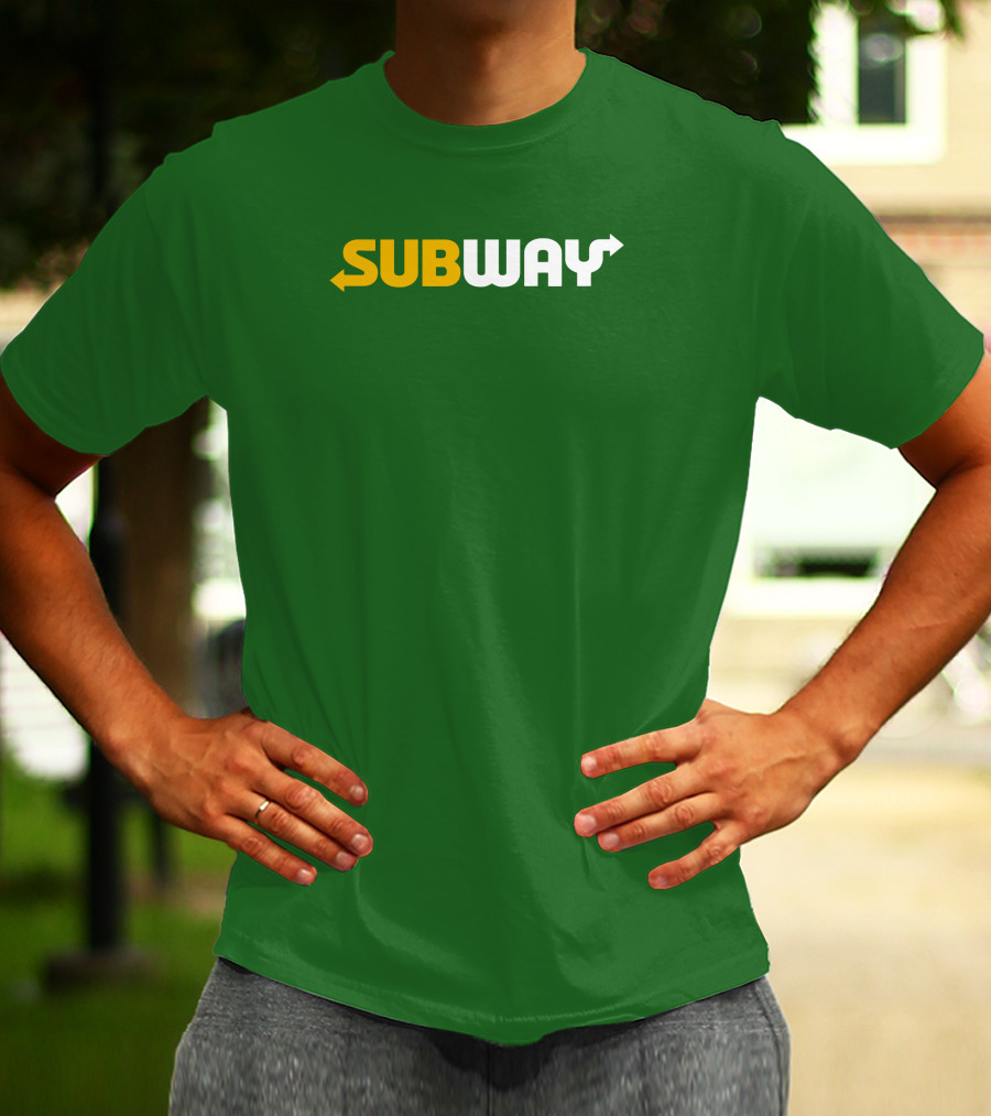 Keefler Subway Logo With Green Background T-Shirt