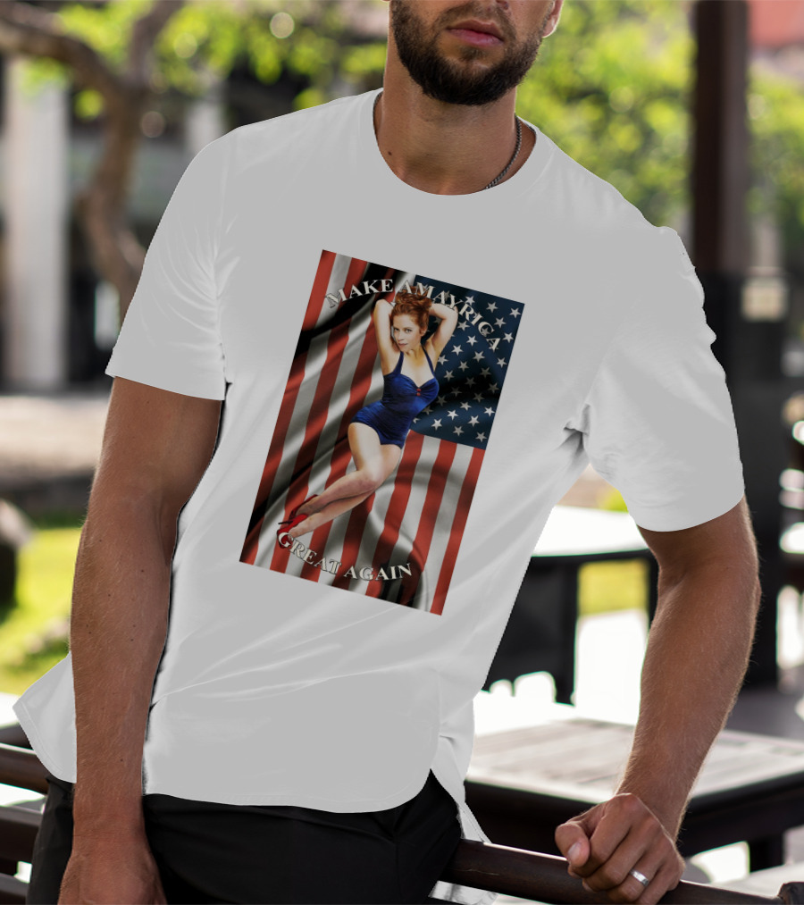 MAKE AMERICA GREAT AGAIN US FLAG PIN-UP MODEL T-Shirt