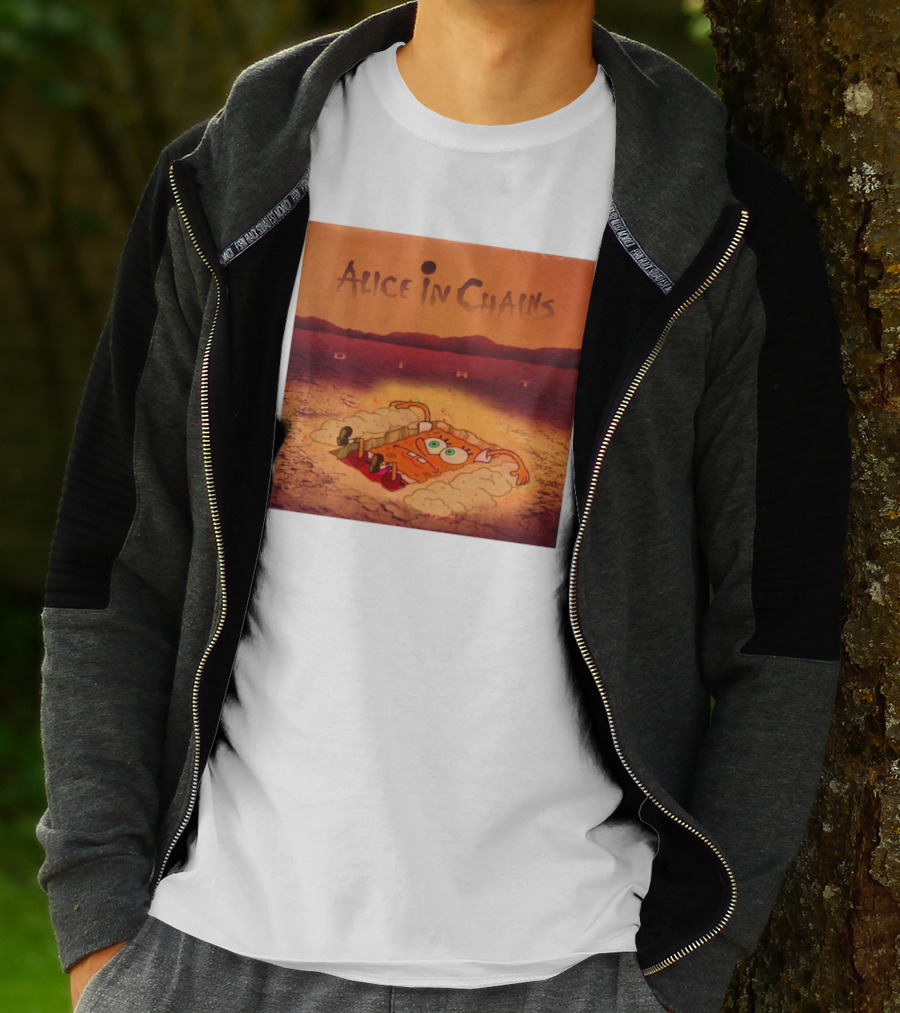 Alice In Chains Dirt Parody SpongeBob SquarePants Mocha Bigwanger12 T-Shirt