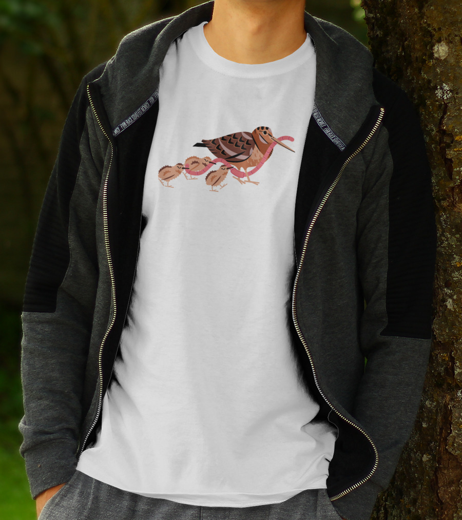 Everpress Shop Everybody Grab Hold Bird And Chicks With Worms T-Shirt