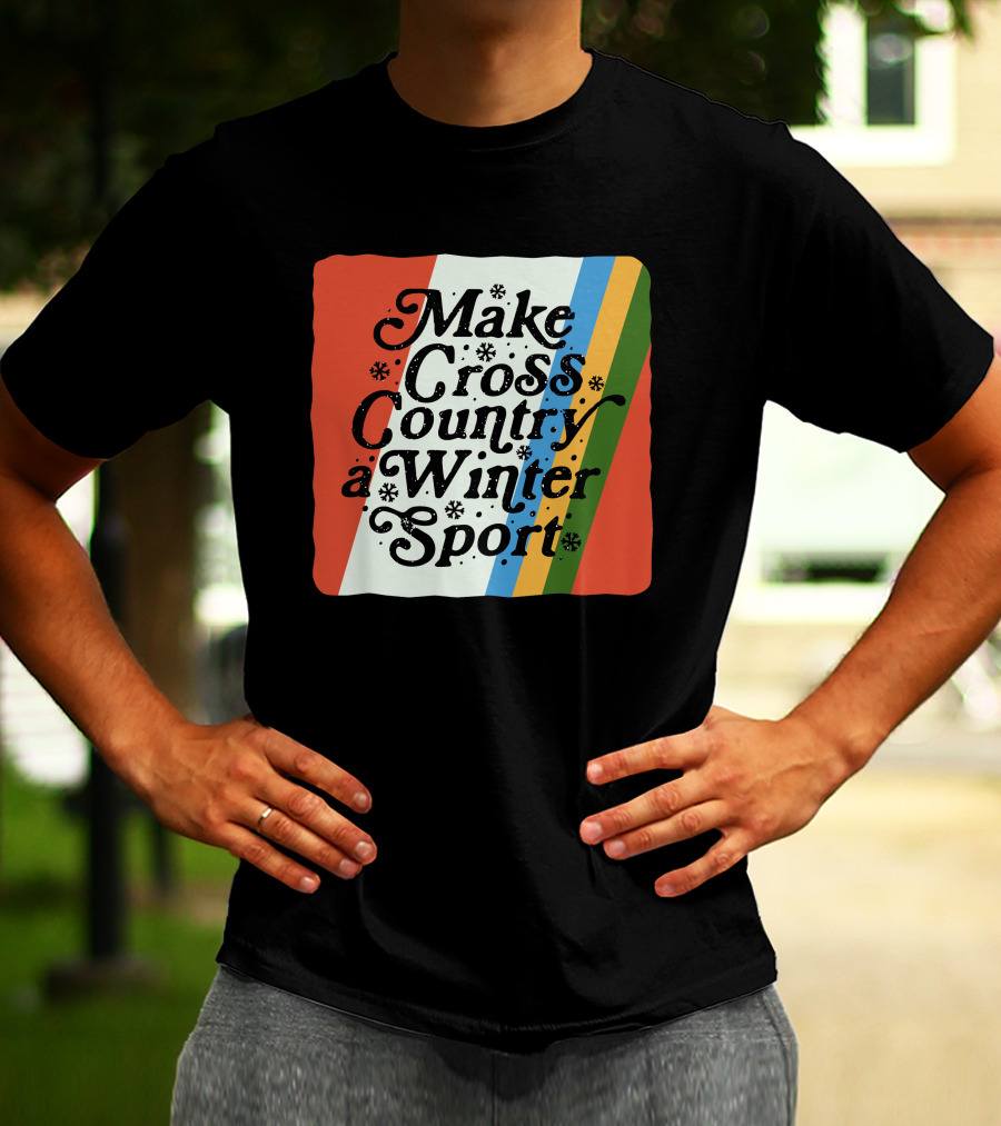 Kyle Merber Make Cross Country A Winter Sport Diadora Colorful Stripe T-Shirt