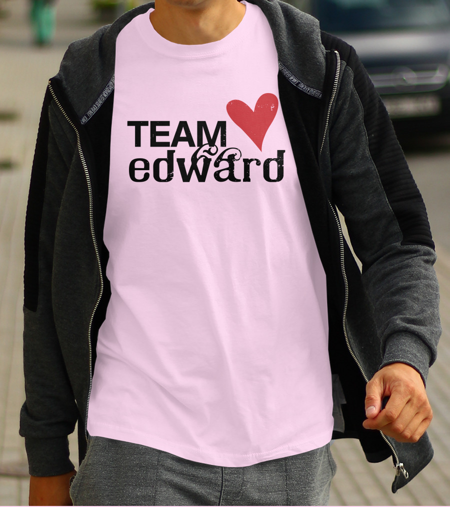 Team Edward Heart Taylor Lautner SNL T-Shirt
