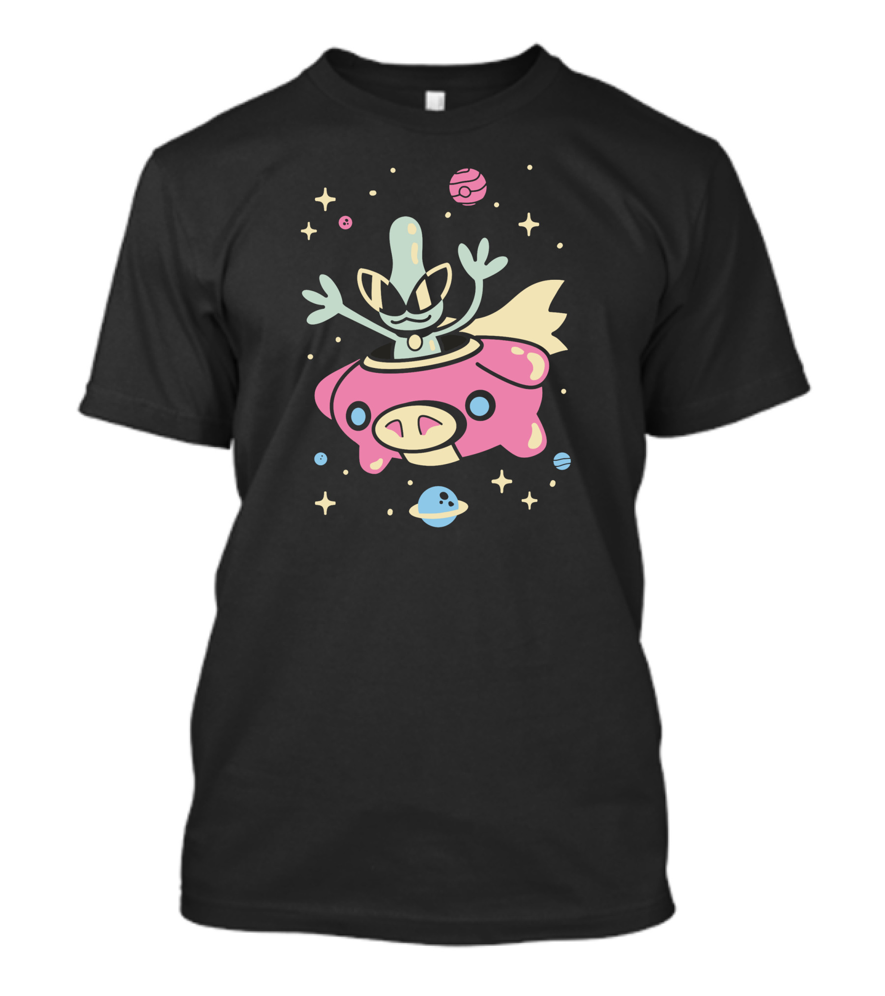 The Yetee Shop Space Glasses Alien In Spaceship By Jaime Ugarte T-Shirt