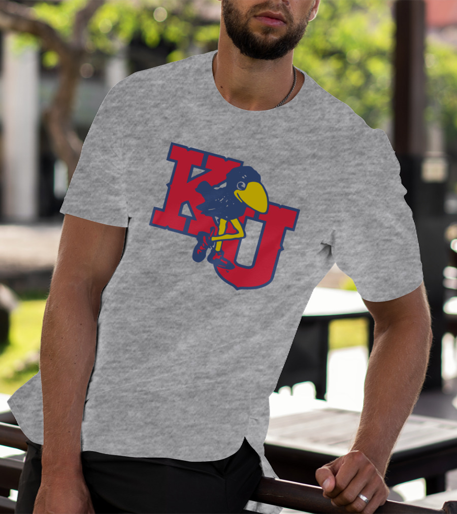 KU Homefield Vintage Long Leg Jayhawk T-Shirt
