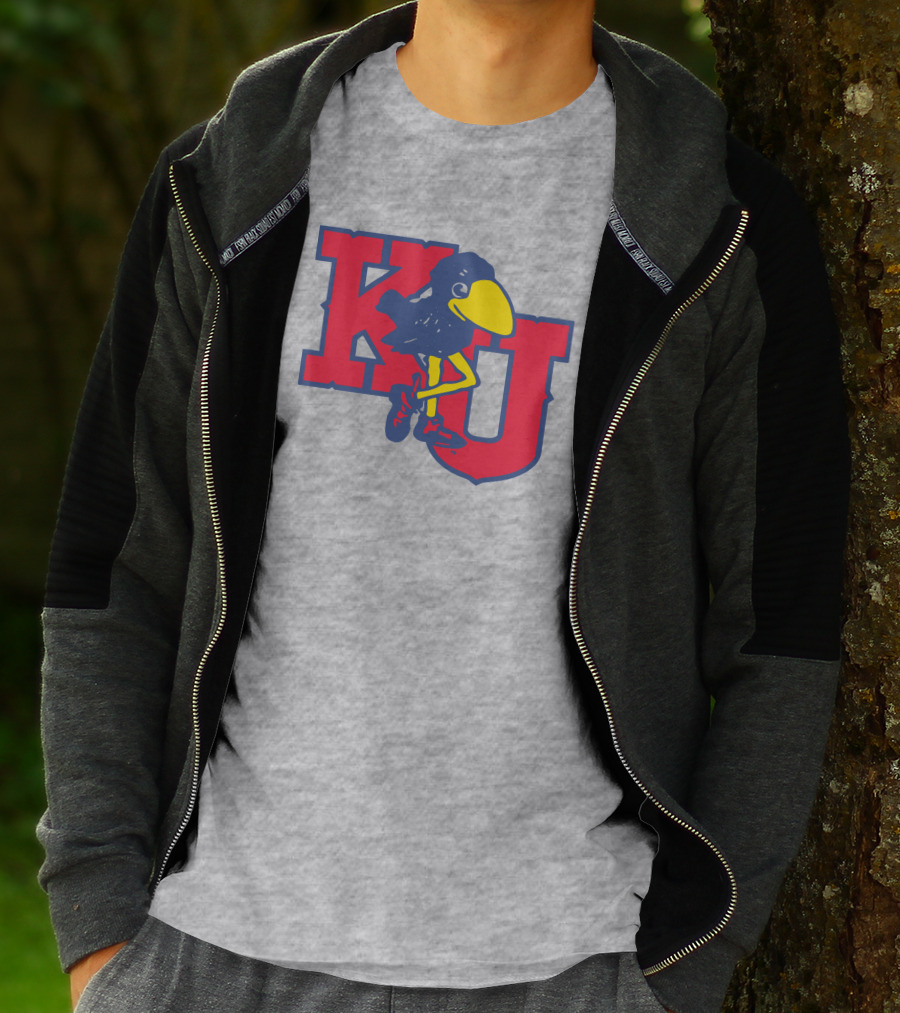 KU Homefield Vintage Long Leg Jayhawk T-Shirt
