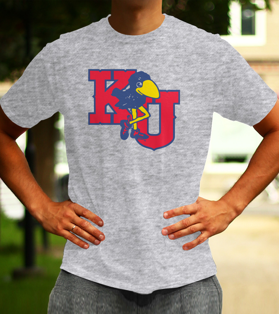 KU Homefield Vintage Long Leg Jayhawk T-Shirt