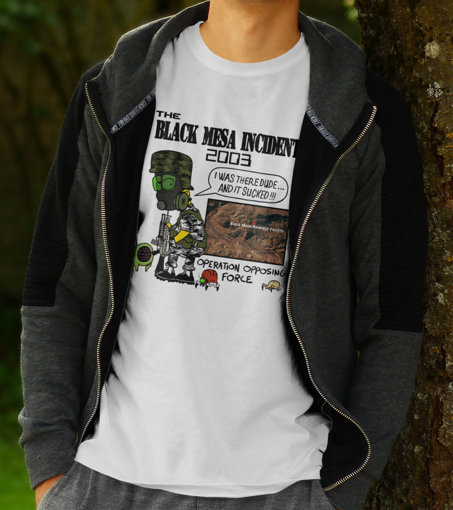 The Black Mesa Incident 2003 Operation Opposing Force Bootleg Bart Style Maurs T-Shirt