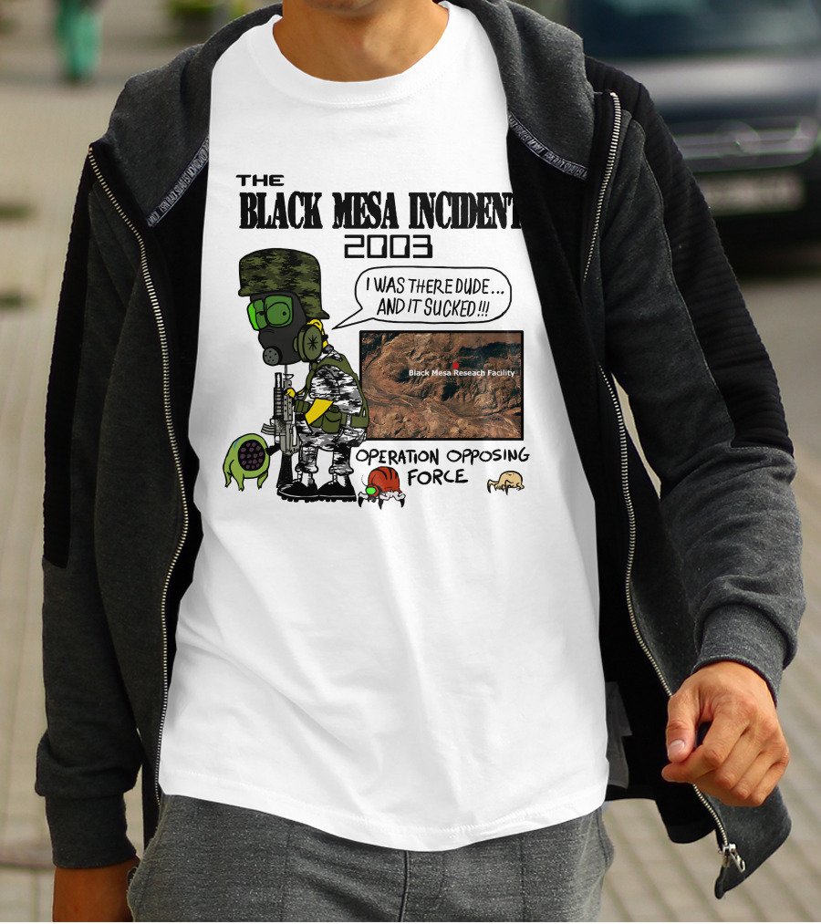 The Black Mesa Incident 2003 Operation Opposing Force Bootleg Bart Style Maurs T-Shirt