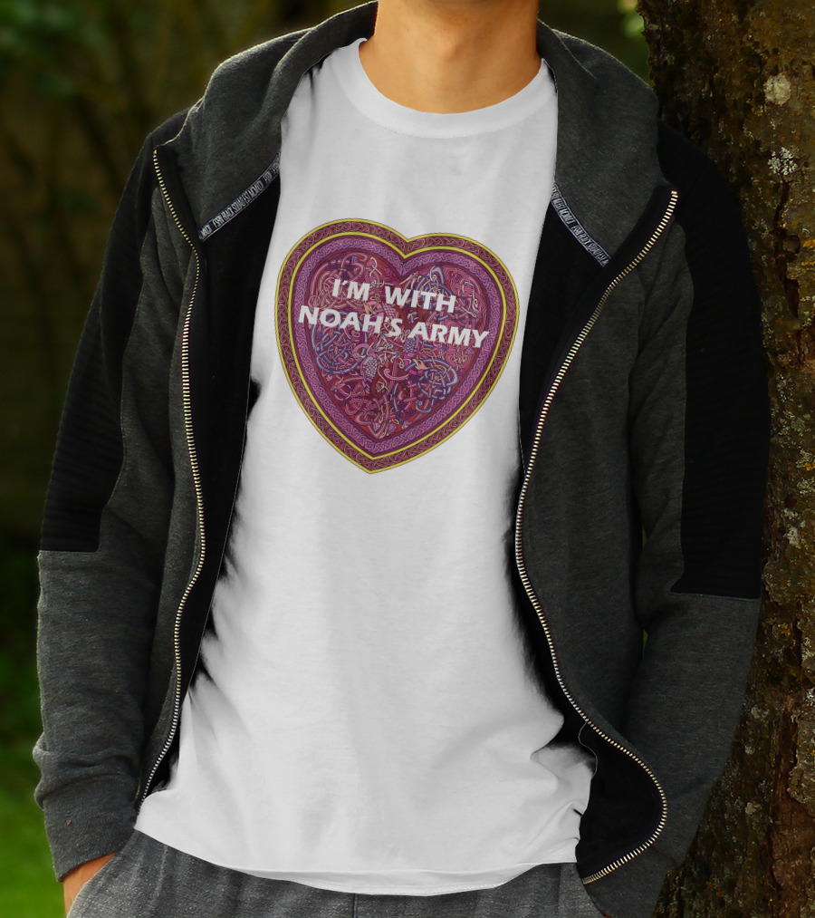 I'm With Noah's Army Heart T-Shirt