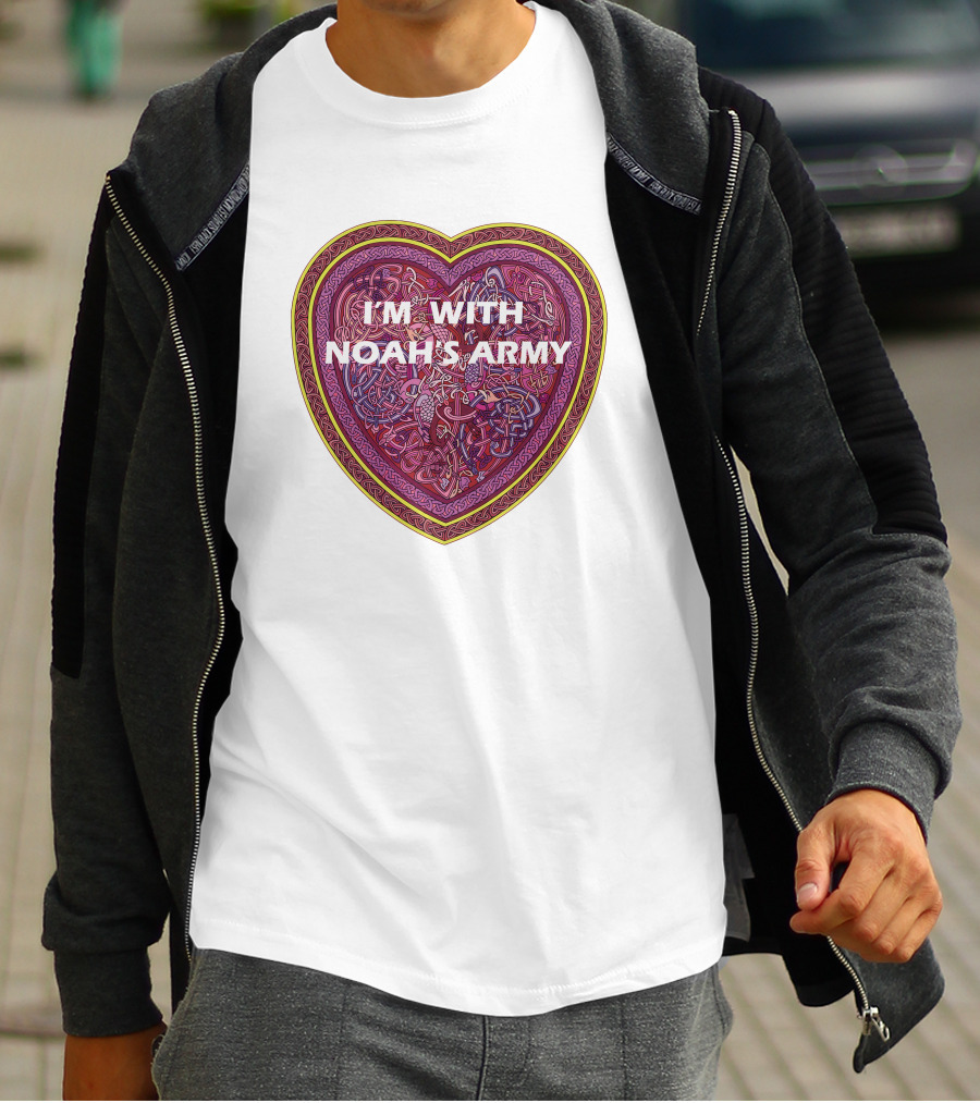 I'm With Noah's Army Heart T-Shirt