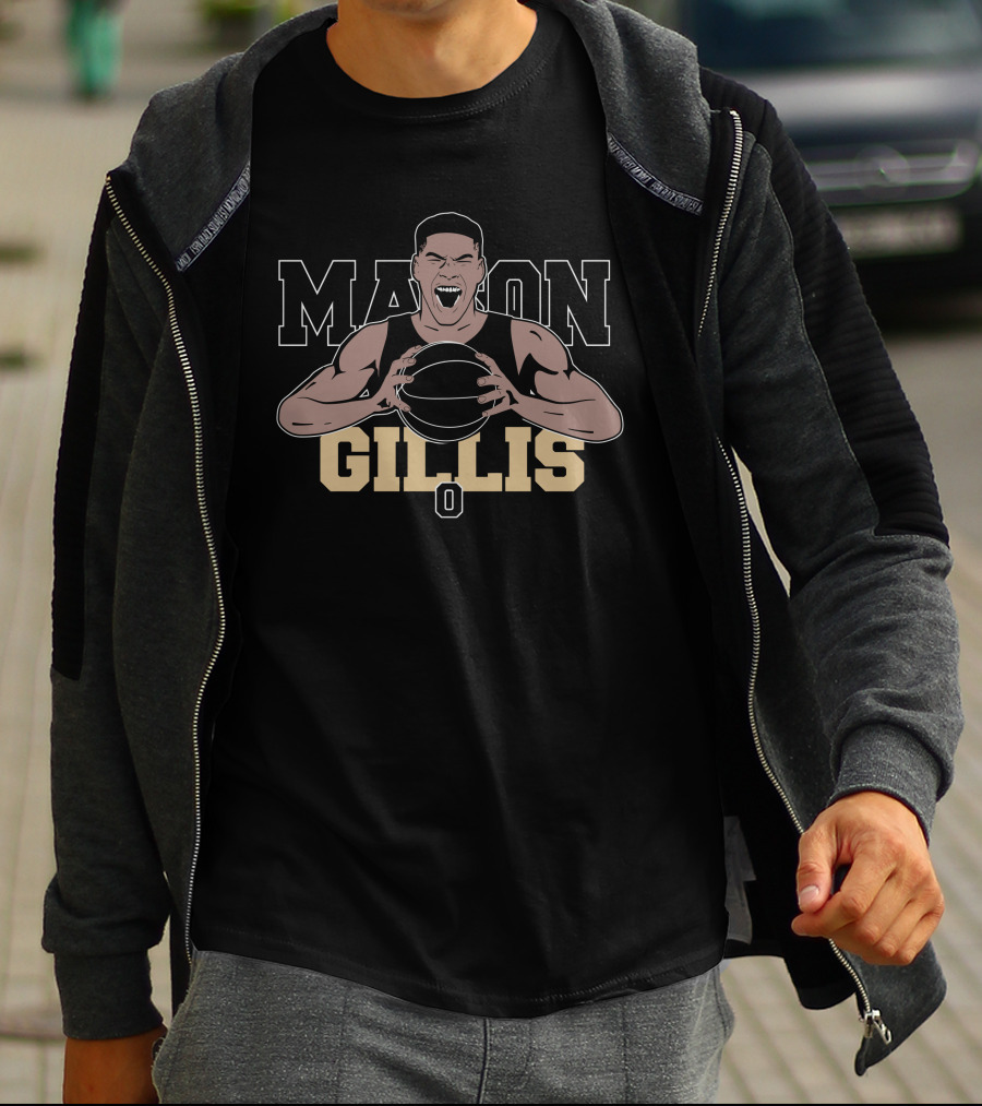 Mason Gillis Basketball Player Energetic Portrait Jon Rothstein Nice Bison Store T-Shirt