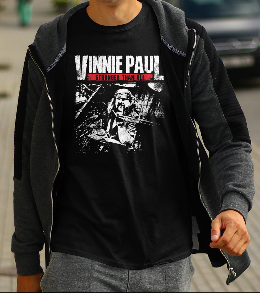 Vinnie Paul Stronger Than All Vintage Drumming T-Shirt