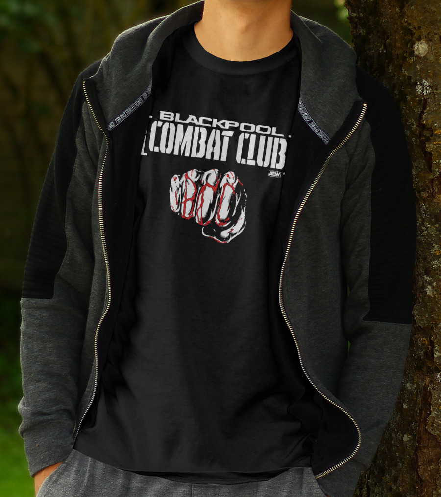 AEW Blackpool Combat Club Forged Fist T-Shirt