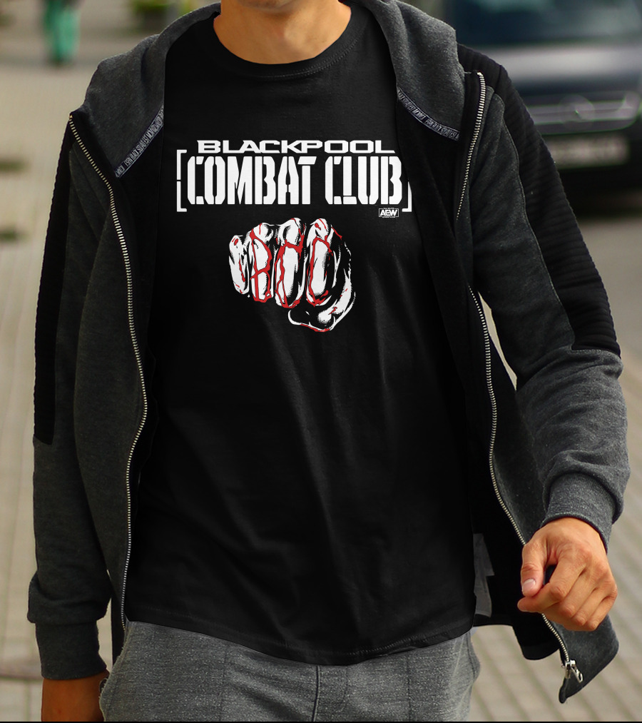 AEW Blackpool Combat Club Forged Fist T-Shirt