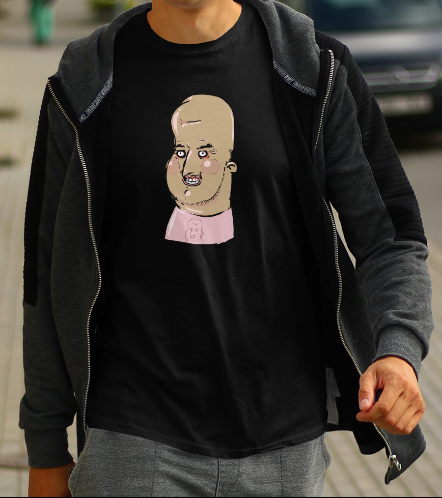 Zogi Corp Store The Critique Jhonen Vasquez Andrew Bell Character With Cartoon Face T-Shirt