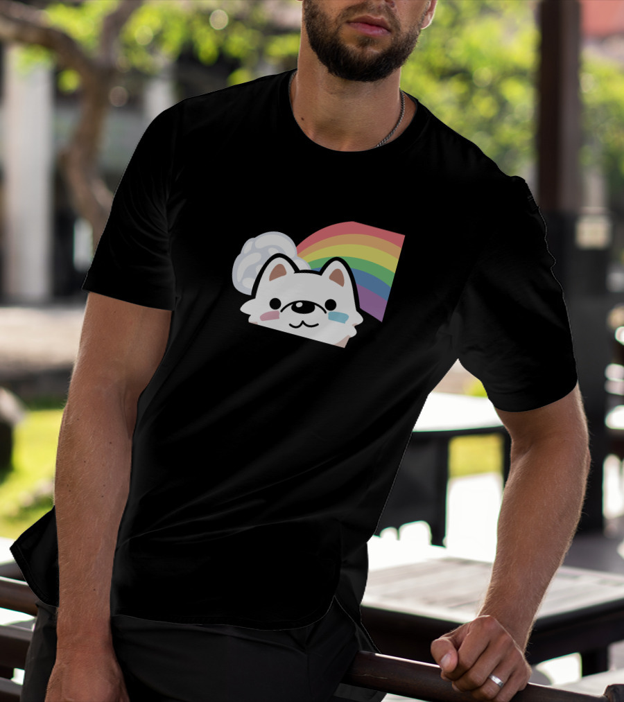 Streame Lements Merch DarkViperAU Pride Rainbow Dog T-Shirt