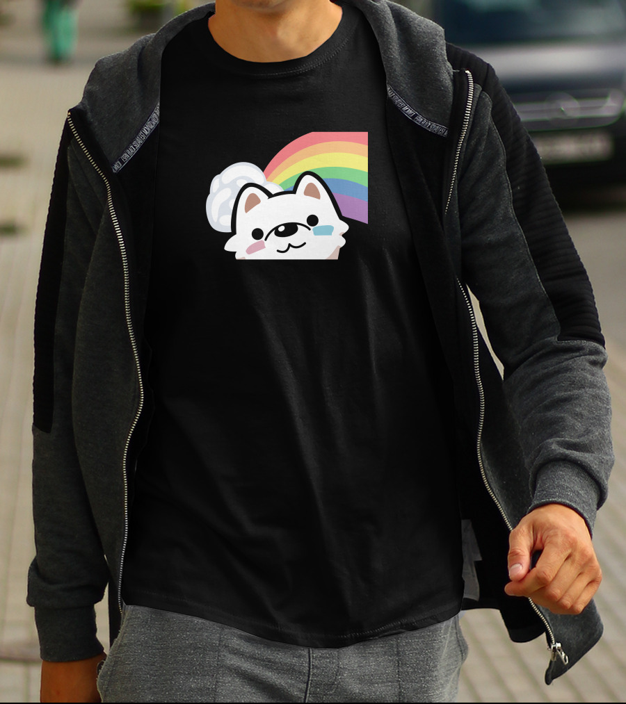 Streame Lements Merch DarkViperAU Pride Rainbow Dog T-Shirt
