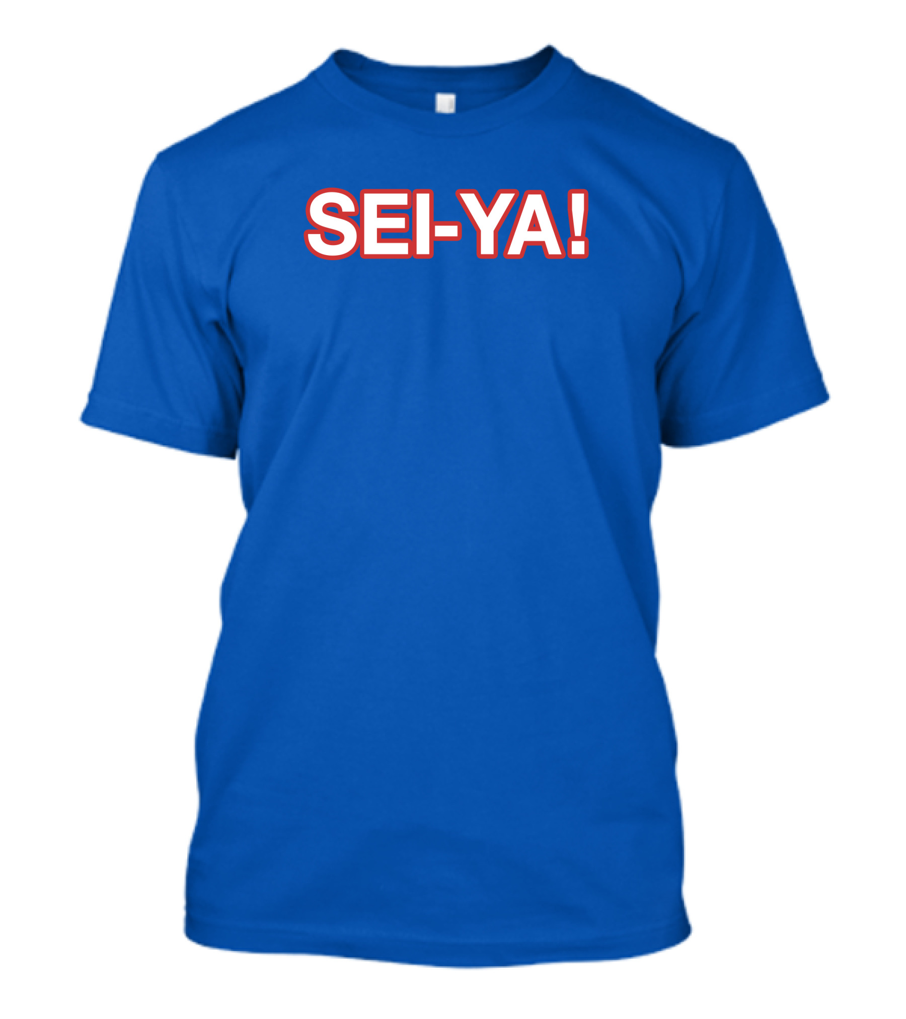 SEI-YA Obvious Phrase In Bold Red And White Block Text T-Shirt