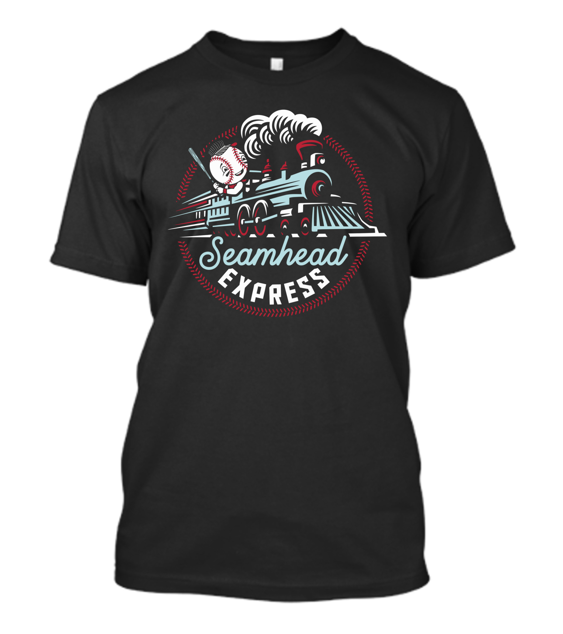 Seamhead Express Baseball Train Nick Trig T-Shirt