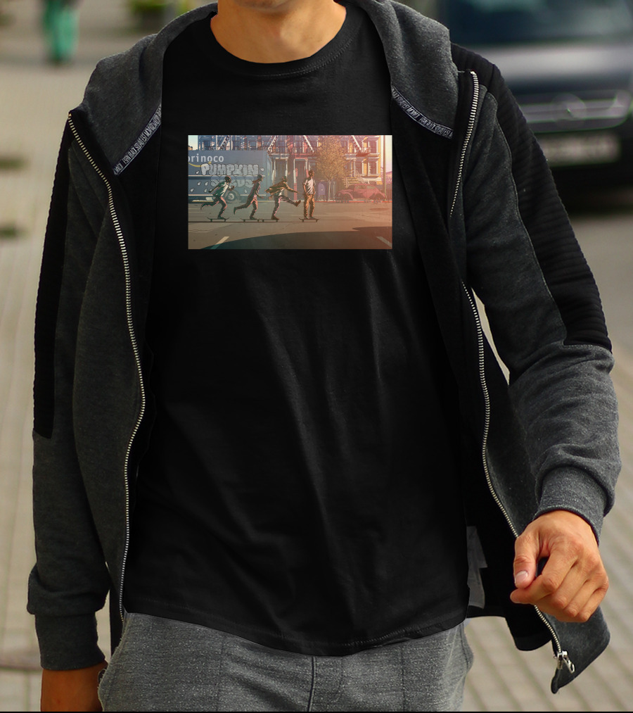 Aesop Rock X Blockhead Pumpkin Seeds Feat Lupe Orinoco Street Scene T-Shirt