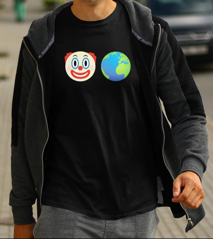 Clown World Honk Honk Emoji Earth Joke T-Shirt