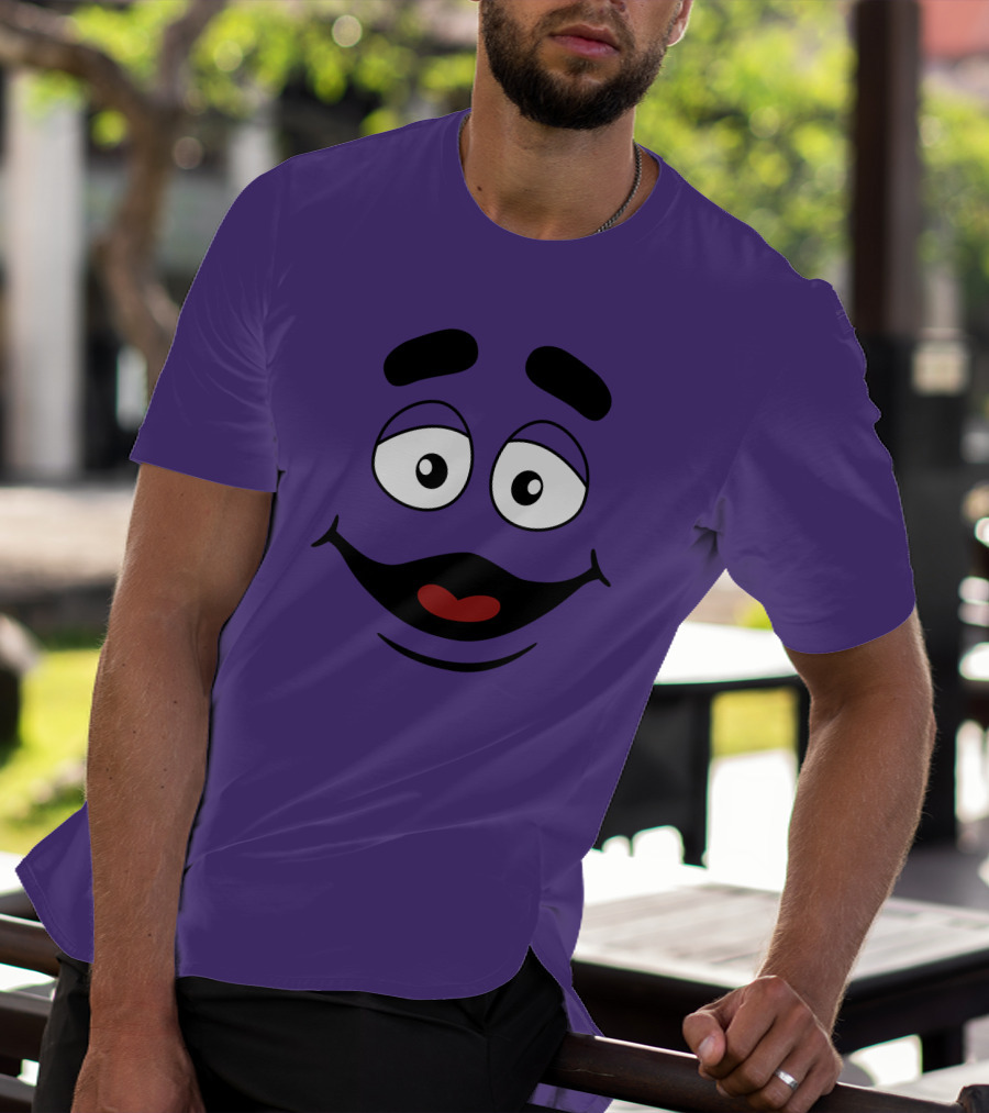 Grimace Smile Face McDonald's Character T-Shirt