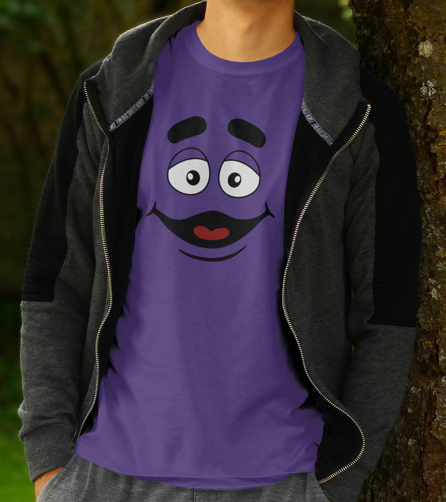Grimace Smile Face McDonald's Character T-Shirt