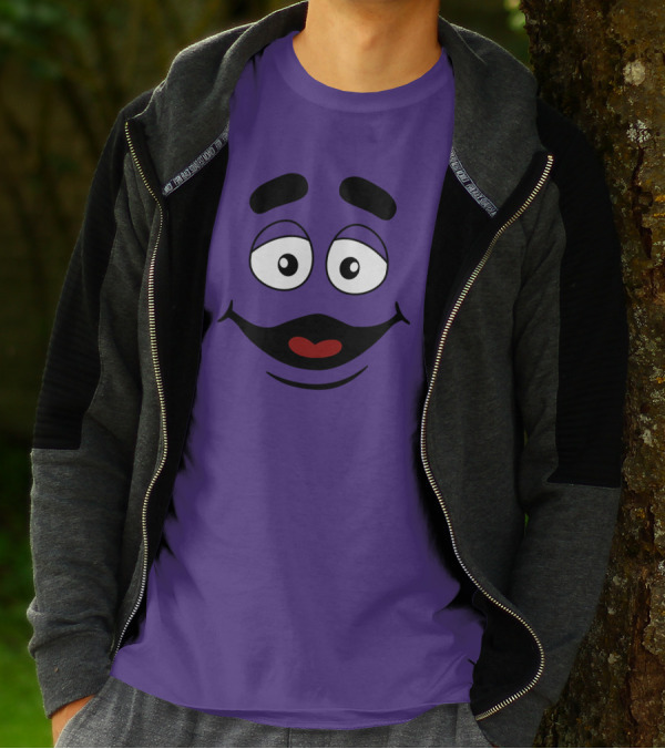 Grimace Smile Face McDonald's Character T-Shirt