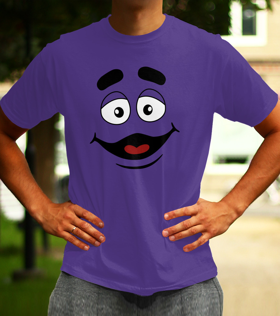Grimace Smile Face McDonald's Character T-Shirt