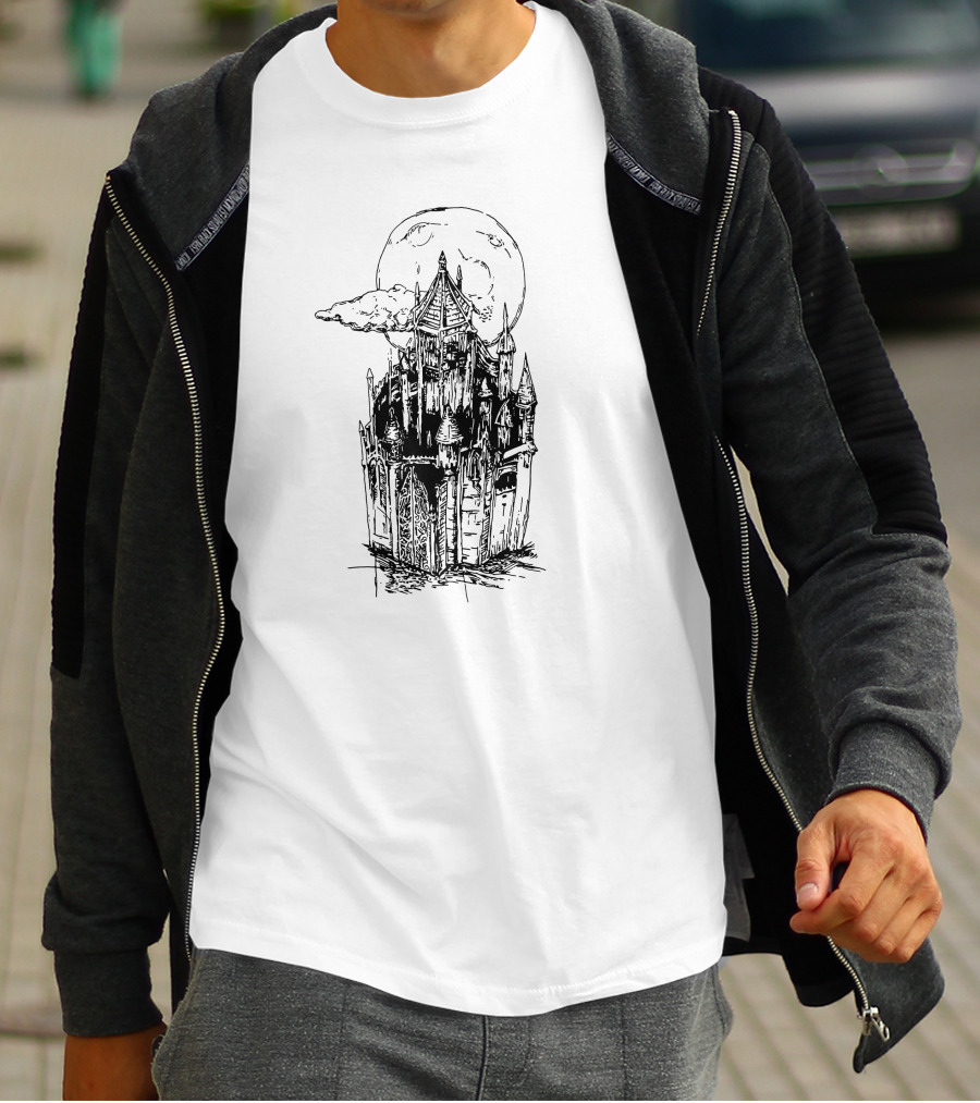 Gothic Moonlit Castles T-Shirt