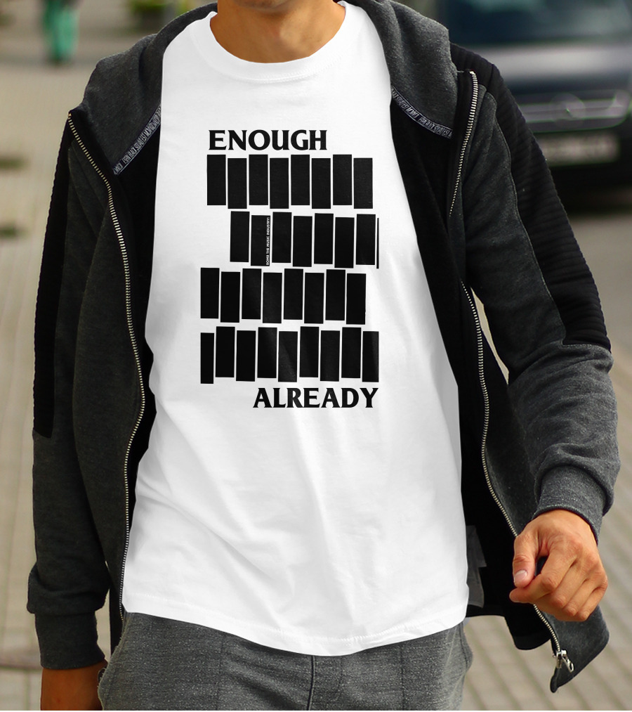 Bomb The Music Industry Enough Already Iconic Bar T-Shirt