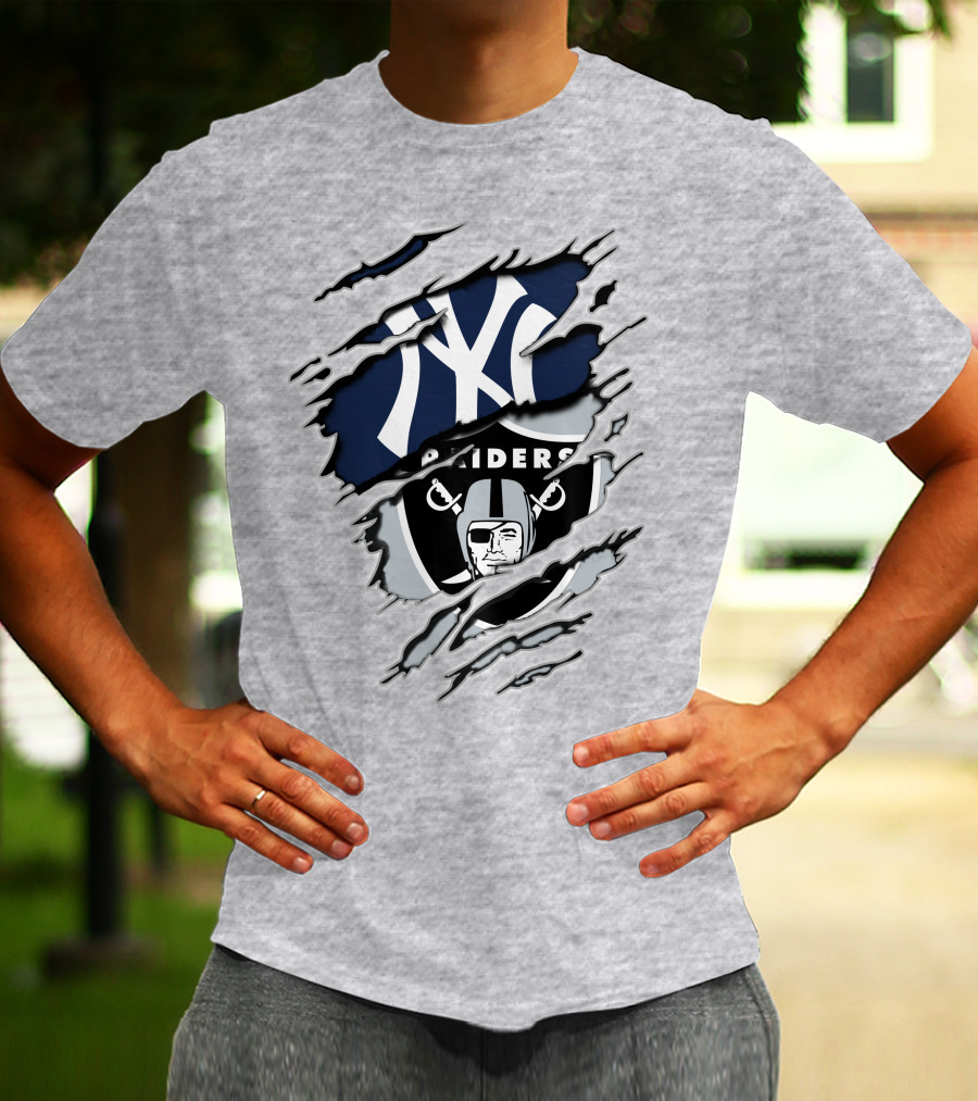 Raiders Yankees Ny Crossover T-Shirt